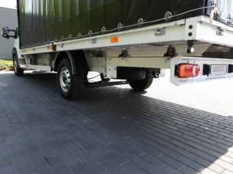 Fiat Ducato skrzynia plandeka 10 palet 160KM P69630 - otwarcie zabudowy