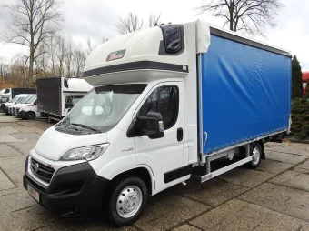 Fiat Ducato skrzynia plandeka 9 palet 180KM K01946 - przód lewy