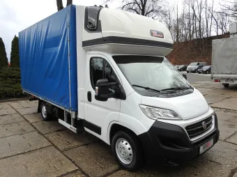 Fiat Ducato skrzynia plandeka 9 palet 180KM K01946 - przód prawy