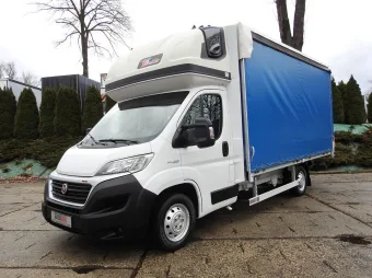 Fiat Ducato skrzynia plandeka 9 palet 180KM K01946 - wnętrze kabiny