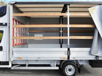 Fiat Ducato skrzynia plandeka 10 palet 180KM U89736 - kierownica