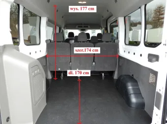 Ford Transit bus / minibus 130KM J46222 - tył zabudowy
