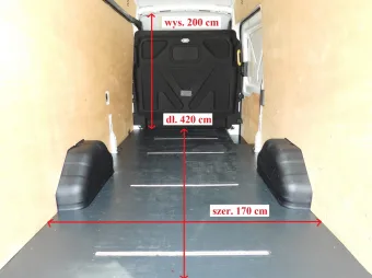 Ford Transit furgon 130KM U82455 - tyl zabudowy