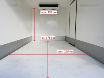 Ford Transit kontener chłodnia 130KM L40815 - tyl zabudowy