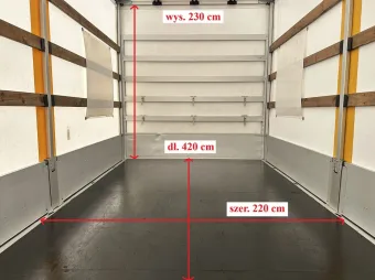 Ford Transit skrzynia plandeka 8 palet 130KM A32393 - zabudowa