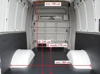Iveco Daily brygadówka 180KM 347220 - tyl zabudowy