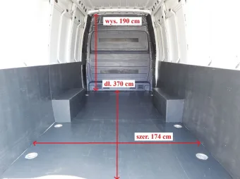 Iveco Daily brygadówka 160KM 324416 - tyl zabudowy