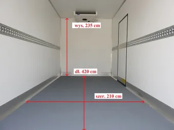 Iveco Daily kontener chłodnia 8 palet 160KM 557127 - tyl zabudowy