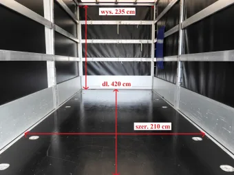 Iveco Daily skrzynia plandeka 8 palet 180KM 494459 - tyl zabudowy
