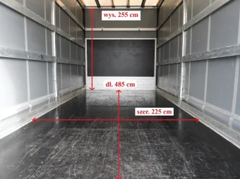 Iveco Daily skrzynia plandeka 10 palet 180KM 420373 - tyl zabudowy