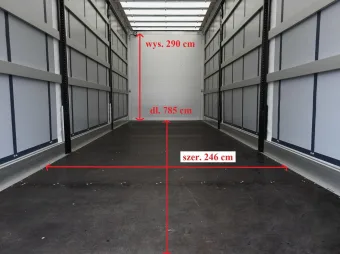 Iveco Eurocargo skrzynia plandeka 18 palet 250KM 1231 - paka