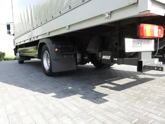 Mercedes Atego skrzynia plandeka 16 palet 230KM 859917 - otwarcie zabudowy