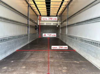 Mercedes Atego skrzynia plandeka 16 palet 230KM 859917 - tył zabudowy
