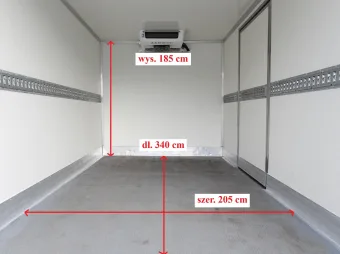 Mercedes Sprinter kontener chłodnia 140KM 001469 - tyl zabudowy