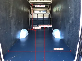 Mercedes Sprinter brygadówka 160KM 173946 - bok zabudowy