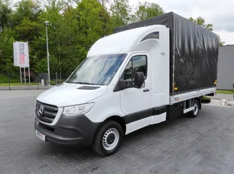 Mercedes Sprinter skrzynia plandeka 8 palet 160KM 003300 - przod lewy