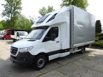 Mercedes Sprinter skrzynia plandeka 10 palet 165KM 117462 - przod lewy