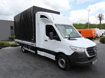 Mercedes Sprinter skrzynia plandeka 8 palet 160KM 003300 - przod prawy