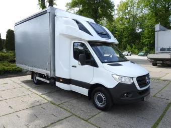 Mercedes Sprinter skrzynia plandeka 10 palet 165KM 117462 - przod prawy
