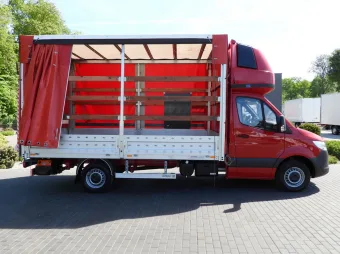 Mercedes Sprinter skrzynia plandeka 8 palet 160KM 175432 - zaladunek