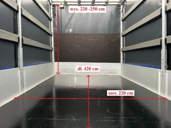 Mercedes Sprinter skrzynia plandeka 8 palet 170KM 143218 - podwozie