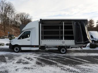 Mercedes Sprinter skrzynia plandeka 8 palet 170KM 143218 - zaladunek
