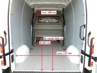 Opel Movano brygadówka 135KM 207501 - tyl zabudowy