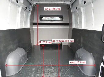 Opel Movano brygadówka 135KM 254923 - tyl zabudowy