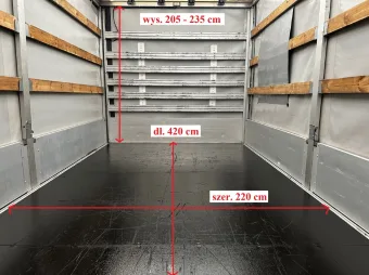 Opel Movano skrzynia plandeka 8 palet 165KM 255887 - podwozie
