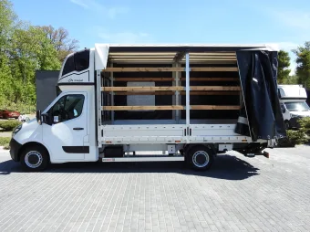 Opel Movano skrzynia plandeka 9 palet 165KM 255864 - zaladunek
