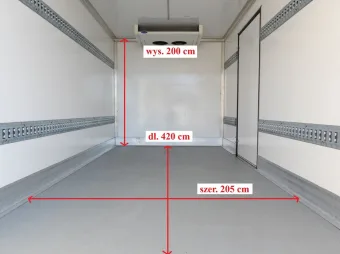 Peugeot Boxer kontener chłodnia 8 palet 165KM T96636 - tyl zabudowy