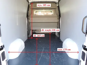 Renault Master brygadówka 180KM 185498 - bok zabudowy
