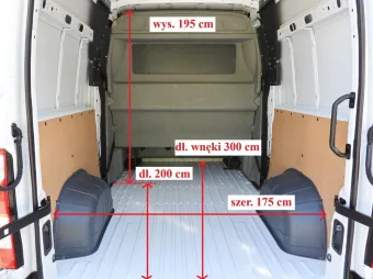 Renault Master brygadówka 135KM 459296 - bok zabudowy