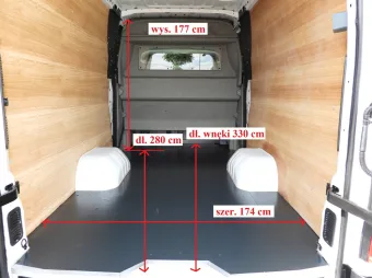 Renault Master brygadówka 145KM 055103 - tyl zabudowy