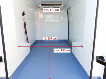 Renault Master furgon chłodnia 150KM 132594 - tyl zabudowy