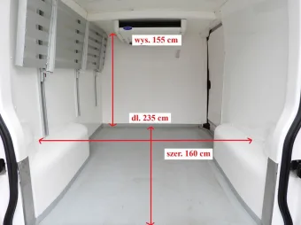 Renault Master furgon chłodnia 135KM 884819 - tyl zabudowy
