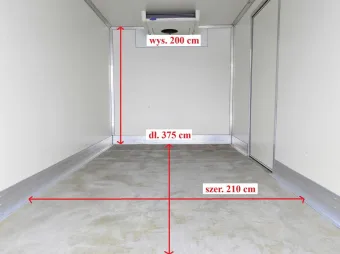 Renault Master kontener chłodnia 165KM 174219 - tyl zabudowy