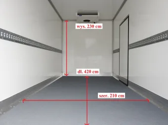 Renault Master kontener chłodnia 8 palet 165KM 191756 - tyl zabudowy