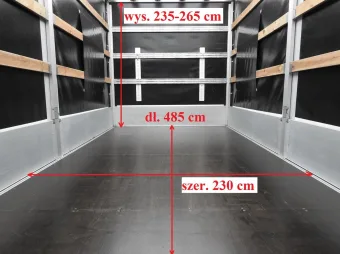 Renault Master skrzynia plandeka 10 palet 165KM 276004 - bok tyl