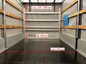 Renault Master skrzynia plandeka 10 palet 165KM 414028 - podwozie
