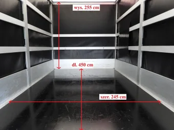 Renault Master skrzynia plandeka 10 palet 165KM 236577 - tyl zabudowy