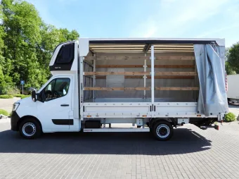 Renault Master skrzynia plandeka 9 palet 165KM 941311 - zaladunek