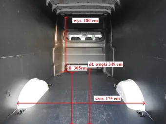 Volkswagen Crafter brygadówka 140KM 009040 - bok zabudowy