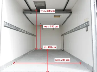 Volkswagen Crafter chłodnia / izoterma 8 palet 180KM 040927 - bok zabudowy