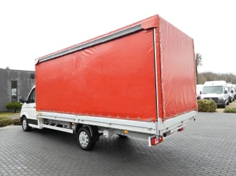 Volkswagen Crafter skrzynia plandeka 10 palet 180KM 042552 - bok z tyłu