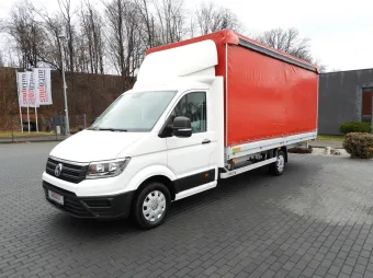 Volkswagen Crafter skrzynia plandeka 10 palet 180KM 042552 - przód lewy