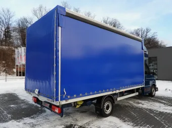 Volkswagen Crafter skrzynia plandeka 10 palet 180KM 048104 - tyl zabudowy