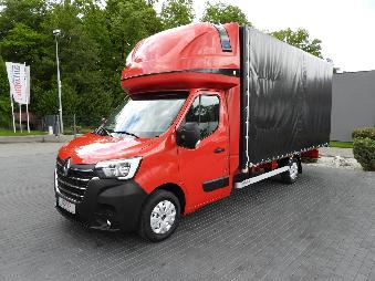 RENAULT MASTER  PLANDEKA 10 PALET WEBASTO TEMPOMAT LEDY PNEUMATYKA KLIMATYZACJA  165KM